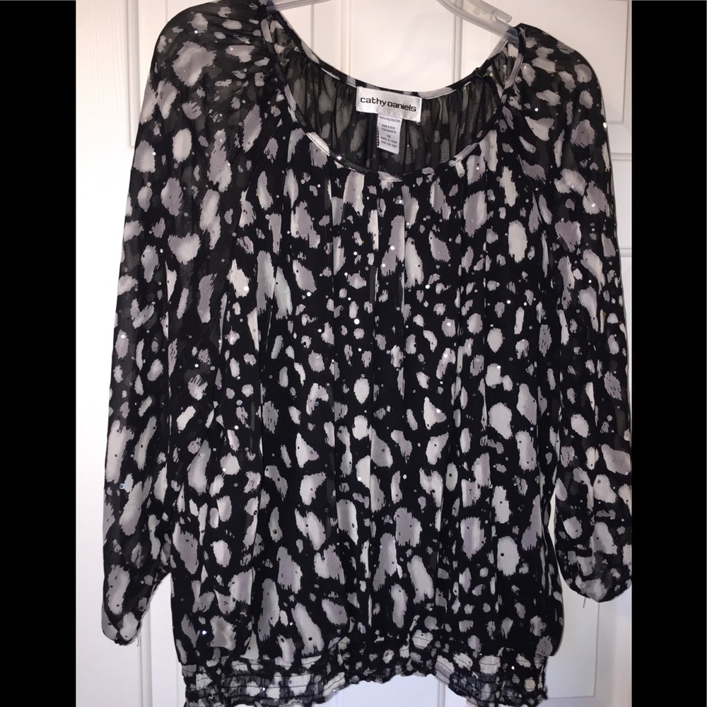 Cathy Daniels glitter blouse